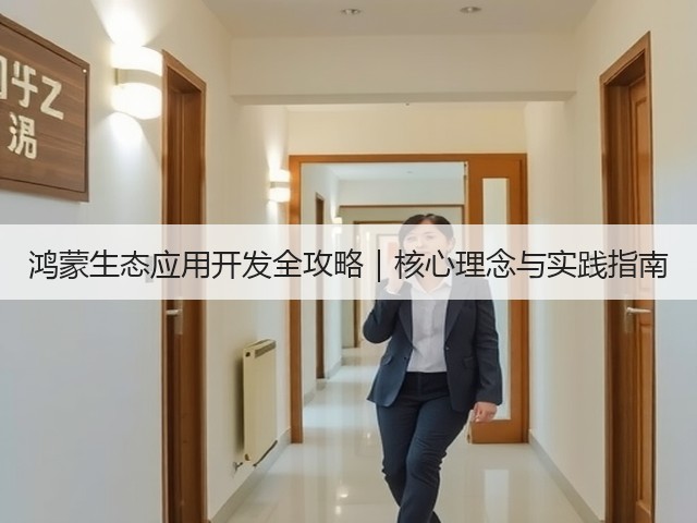 鸿蒙生态应用开发全攻略|核心理念与实践指南(图2) 鸿蒙生态应用开发全攻略|核心理念与实践指南(图2)