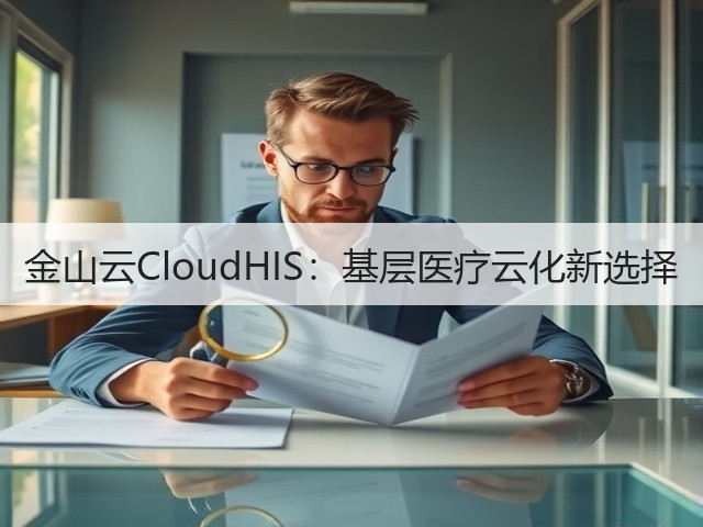 金山云CloudHIS：基层医疗云化新选择(图1)