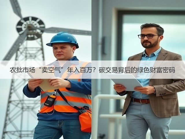 农批市场“卖空气”年入百万?碳交易背后的绿色财富密码(图2) 农批市场“卖空气”年入百万?碳交易背后的绿色财富密码(图2)