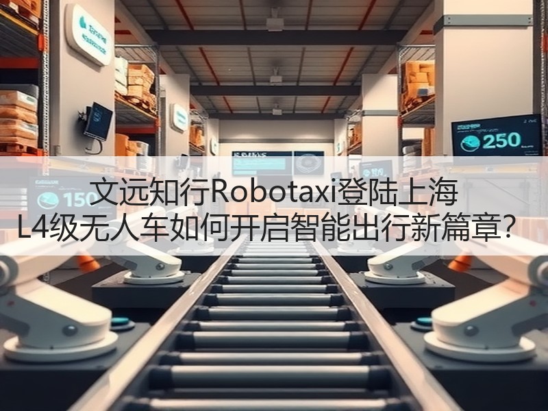 文远知行Robotaxi登陆上海 L4级无人车如何开启智能出