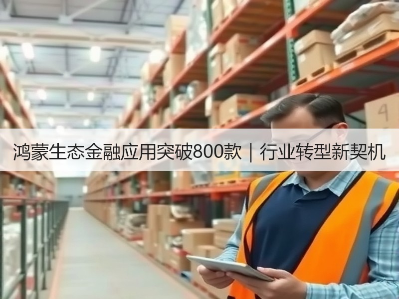 鸿蒙生态金融应用突破800款｜行业转型新契机