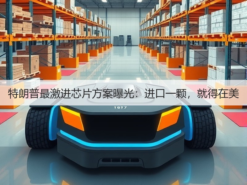 特朗普最激进芯片方案曝光：进口一颗，就得在美