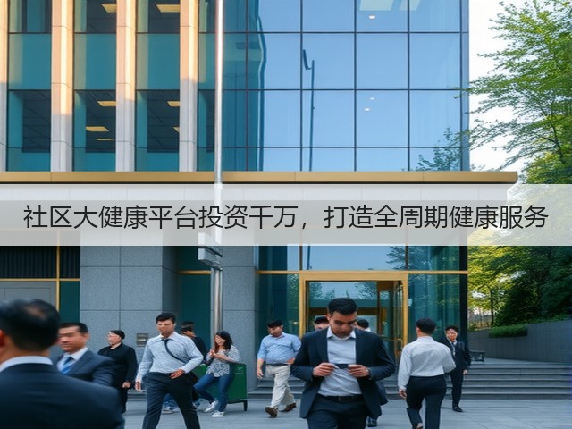 社区大健康平台投资千万,打造全周期健康服务(图3) 社区大健康平台投资千万,打造全周期健康服务(图3)