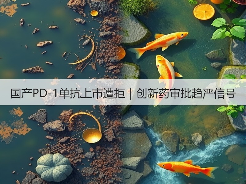 国产PD-1单抗上市遭拒｜创新药审批趋严信号