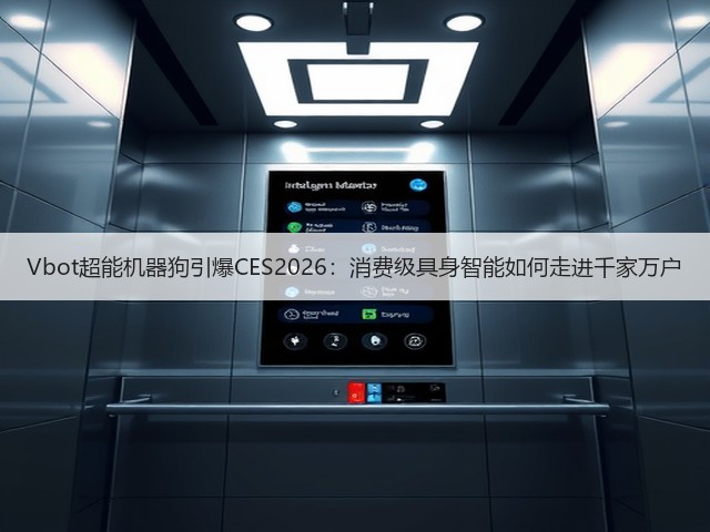 Vbot超能机器狗引爆CES2026：消费级具身智能如何走进千家万户(图1)