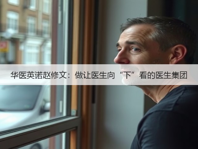 华医英诺赵修文：做让医生向“下”看的医生集团(图1)