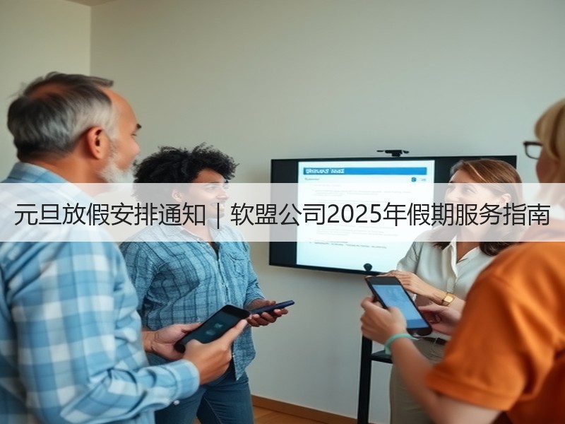 元旦放假安排通知｜软盟公司2025年假期服务指南