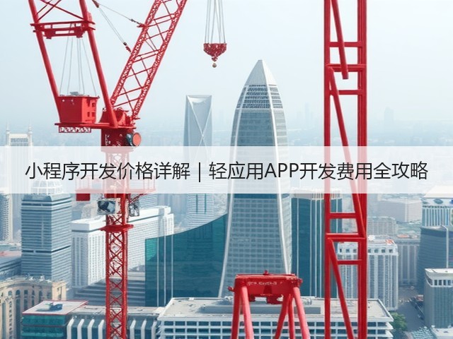 小程序开发价格详解｜轻应用APP开发费用全攻略(图1)