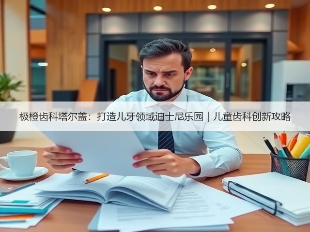 极橙齿科塔尔盖：打造儿牙领域迪士尼乐园｜儿童齿科创新攻略(图1)