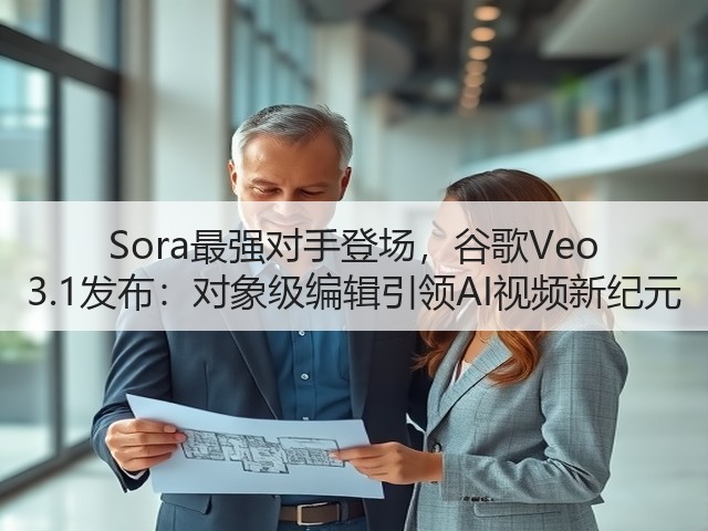 Sora最强对手登场，谷歌Veo 3.1发布：对象级编辑引领AI视频新纪元(图1)