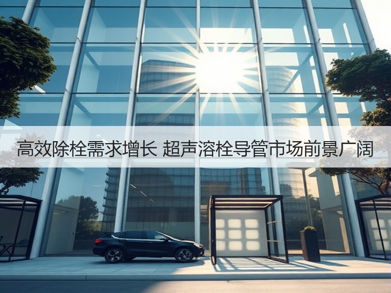 高效除栓需求增长 超声溶栓导管市场前景广阔