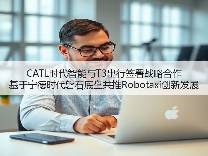 CATL时代智能与T3出行签署战略合作 基于宁德时代磐石底盘