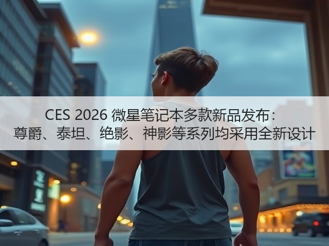 CES 2026 微星笔记本多款新品发布： 尊爵、泰坦、绝影、神影等系列均采用全新设计(图2)