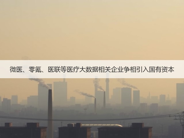 微医、零氪、医联等医疗大数据相关企业争相引入国有资本(图2)